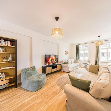 Stylisches Zentrales City-Apartment Mit 2 Balkonen Leipzig Ngoại thất bức ảnh