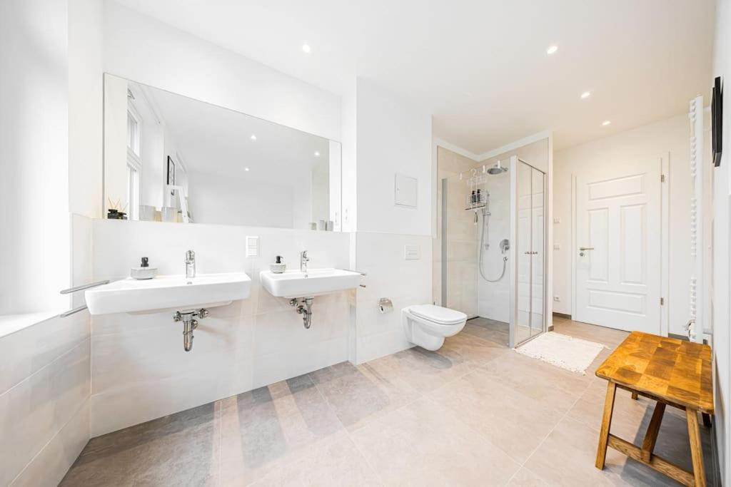 Stylisches Zentrales City-Apartment Mit 2 Balkonen Leipzig Ngoại thất bức ảnh