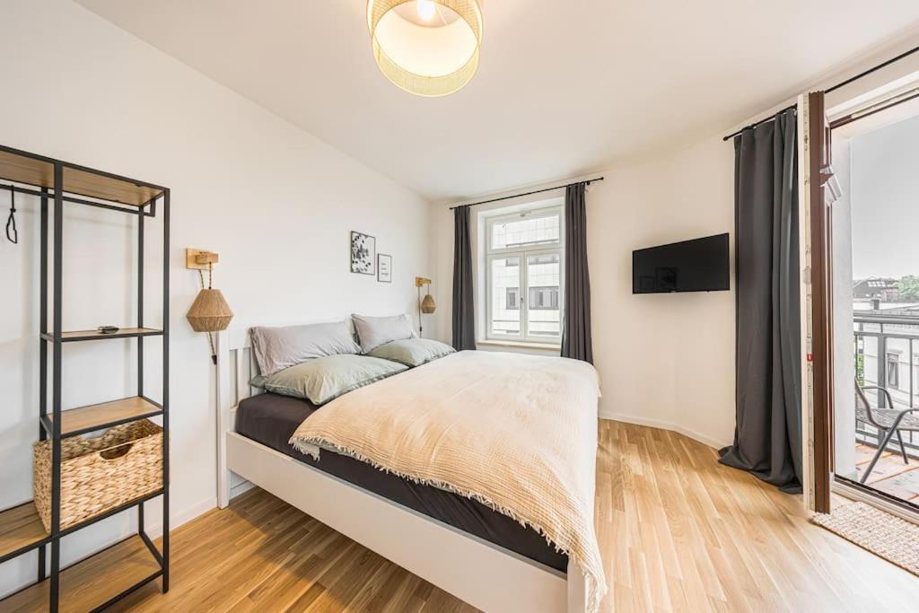 Stylisches Zentrales City-Apartment Mit 2 Balkonen Leipzig Ngoại thất bức ảnh
